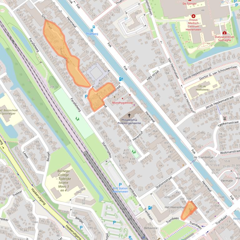 Kaart van postcodegebied 8441AW.