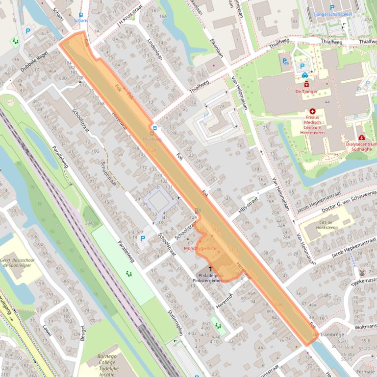 Kaart van postcodegebied 8441BD.