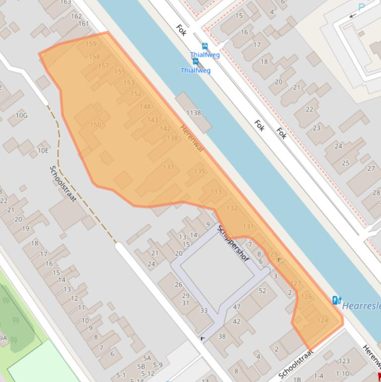 Kaart van postcodegebied 8441BE.