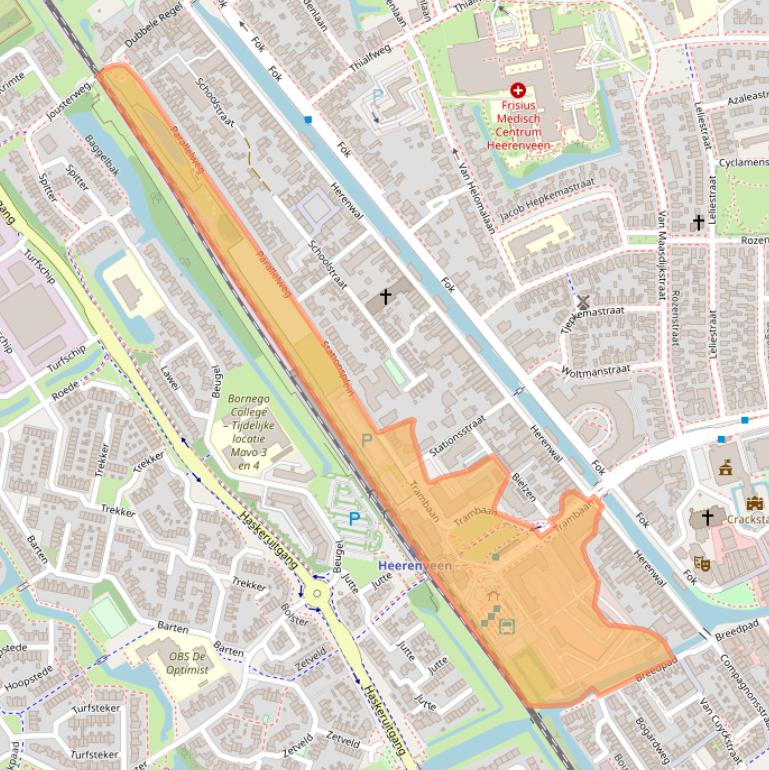 Kaart van postcodegebied 8441BH.