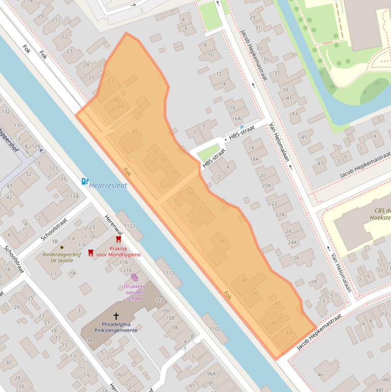 Kaart van postcodegebied 8441BM.