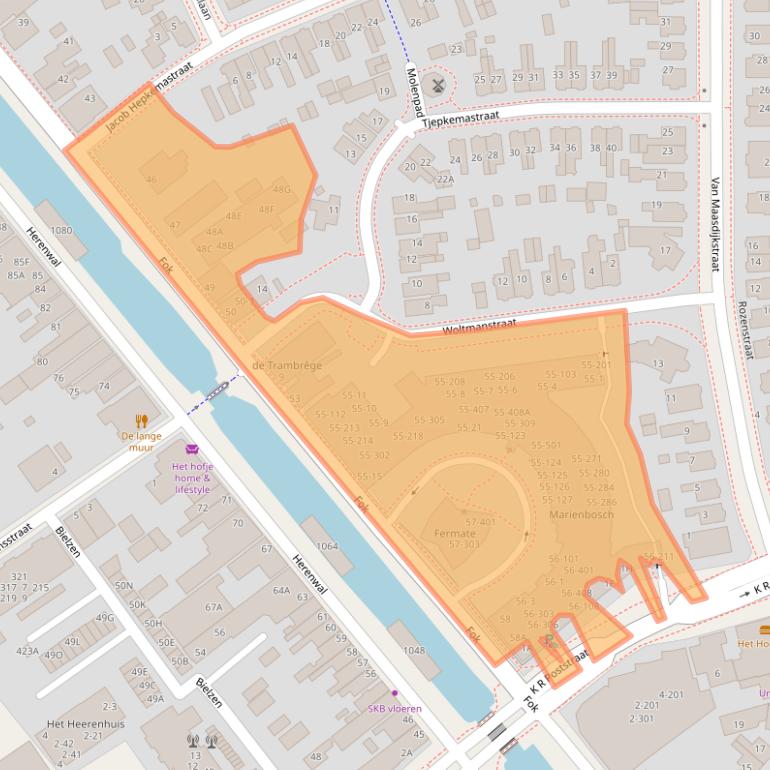 Kaart van postcodegebied 8441BN.