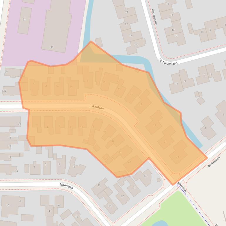 Kaart van postcodegebied 8441BS.