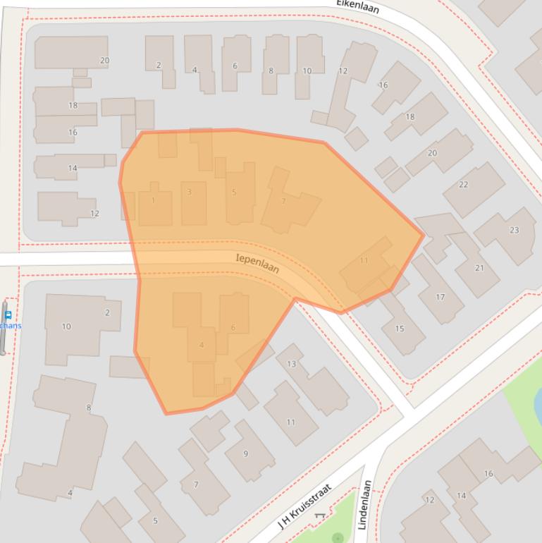 Kaart van postcodegebied 8441BT.