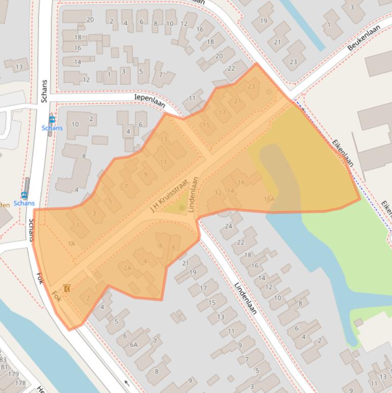 Kaart van postcodegebied 8441BV.