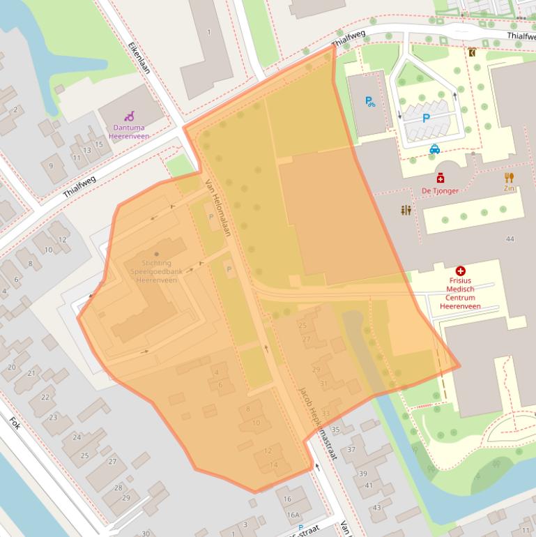 Kaart van postcodegebied 8441BX.