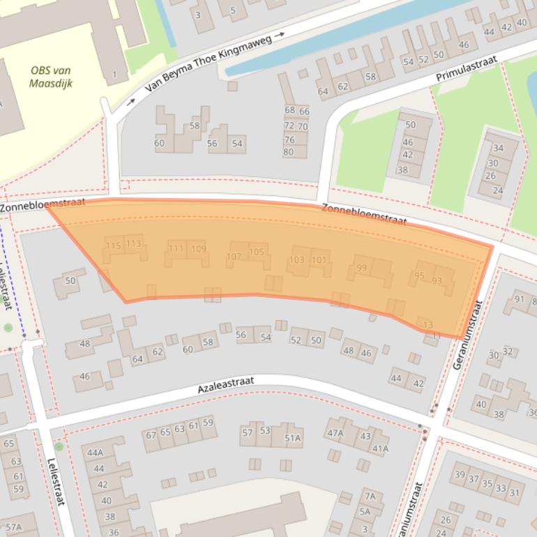 Kaart van postcodegebied 8441CT.