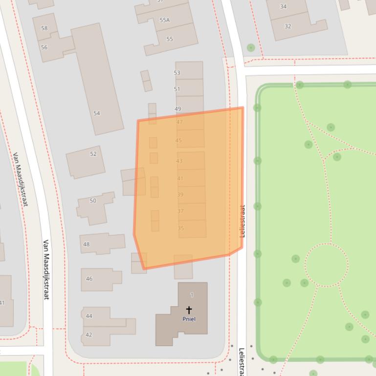 Kaart van postcodegebied 8441DE.