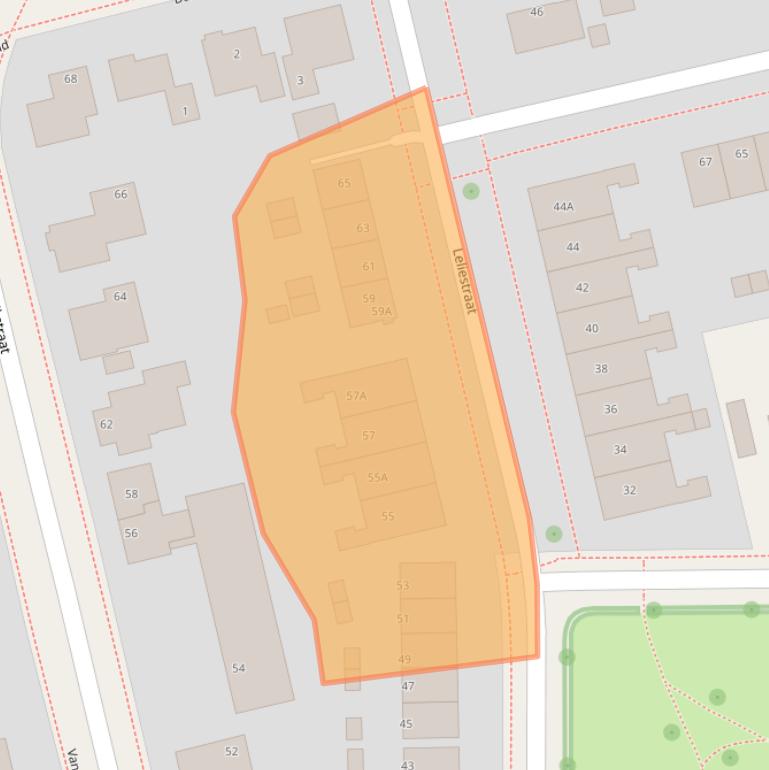 Kaart van postcodegebied 8441DG.