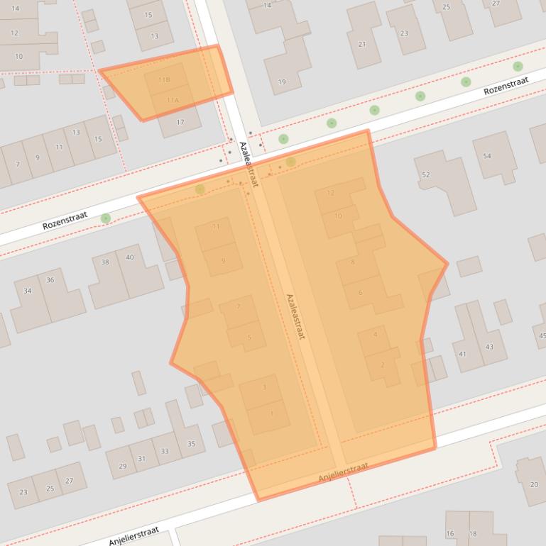 Kaart van postcodegebied 8441DK.