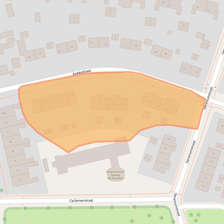 Kaart van postcodegebied 8441DM.