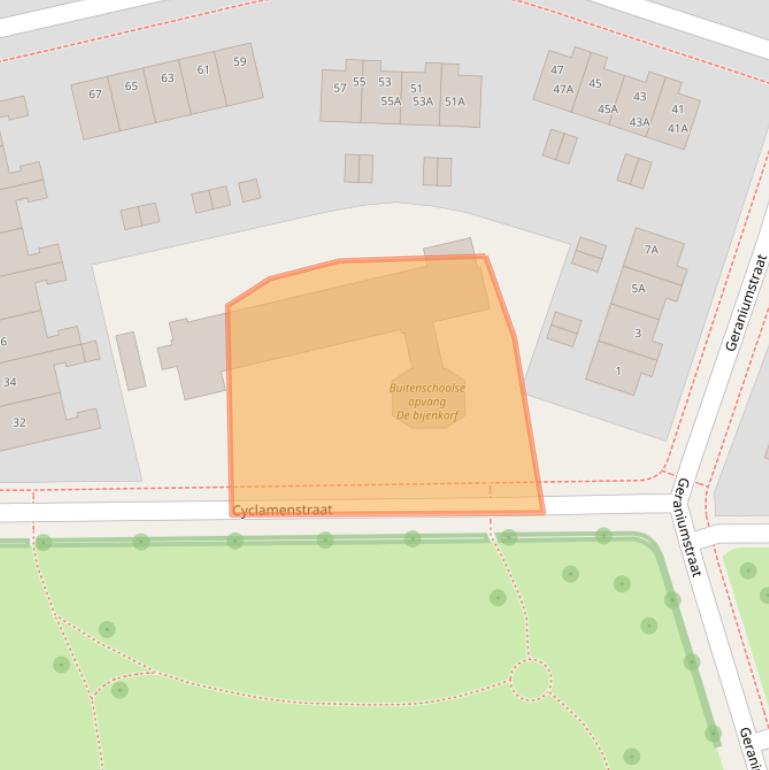 Kaart van postcodegebied 8441DR.