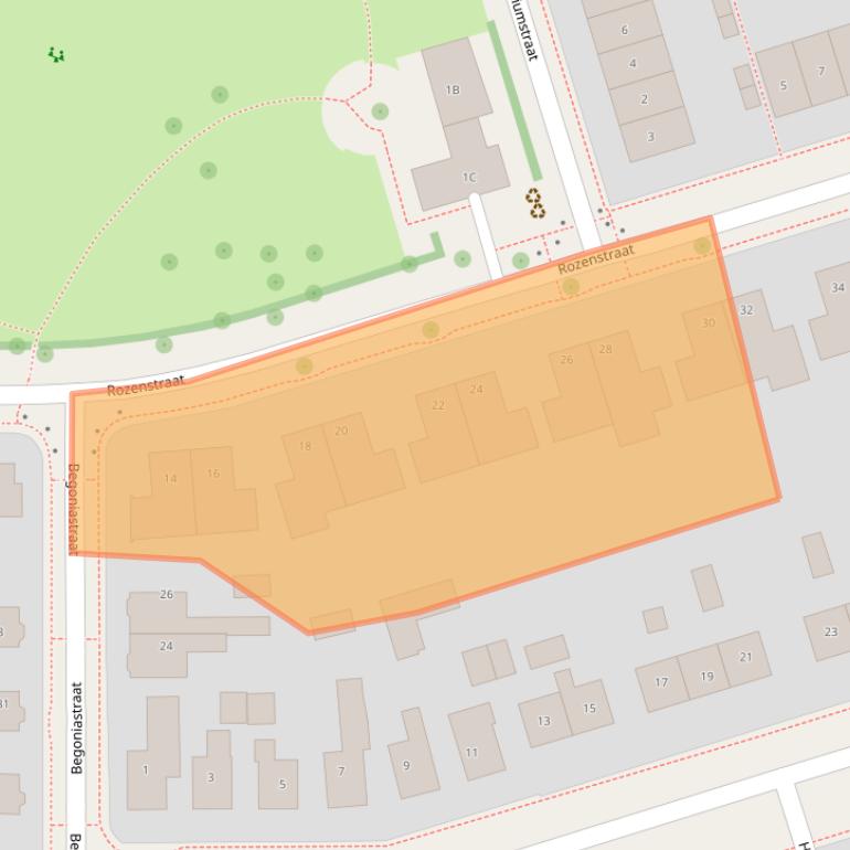 Kaart van postcodegebied 8441EA.