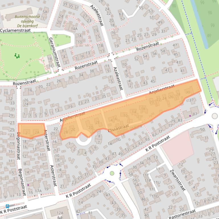 Kaart van postcodegebied 8441EK.