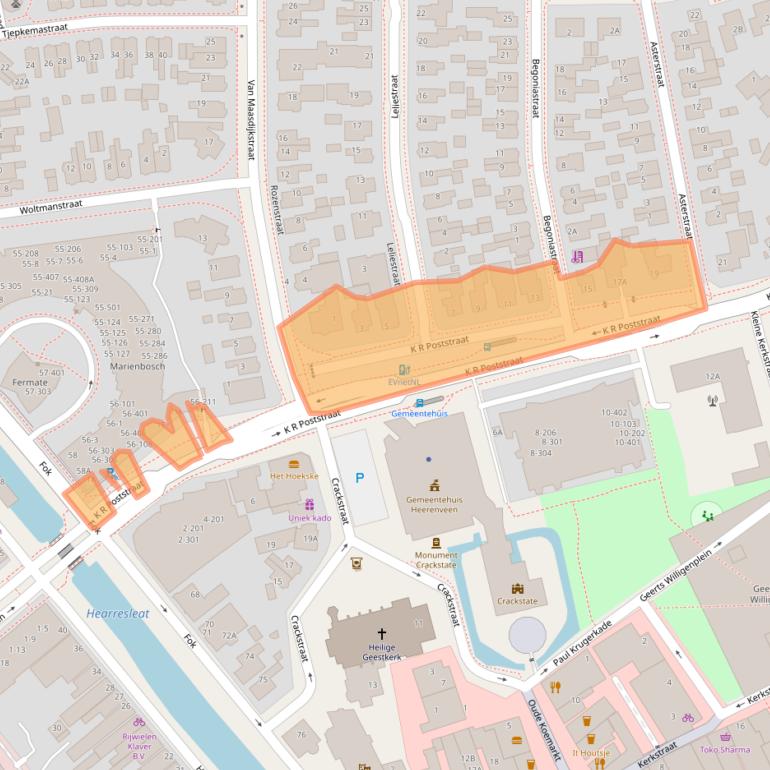 Kaart van postcodegebied 8441EL.