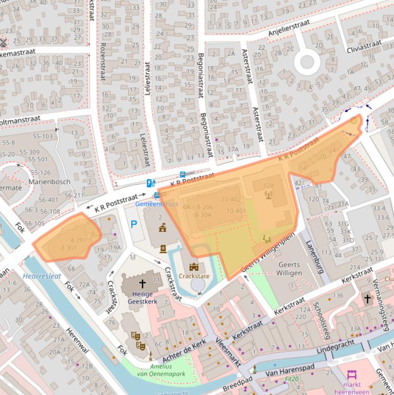 Kaart van postcodegebied 8441EP.