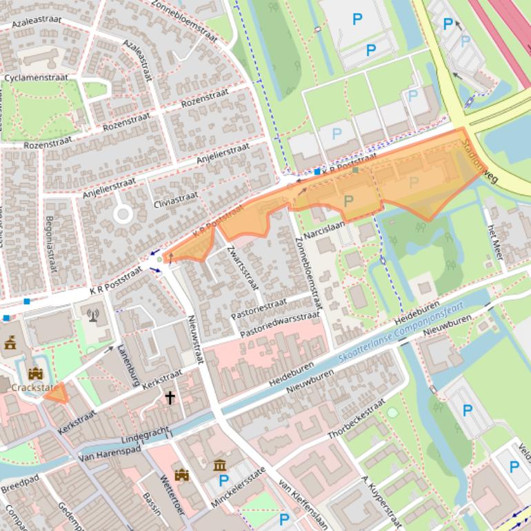 Kaart van postcodegebied 8441ER.