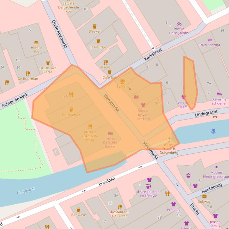 Kaart van postcodegebied 8441EW.