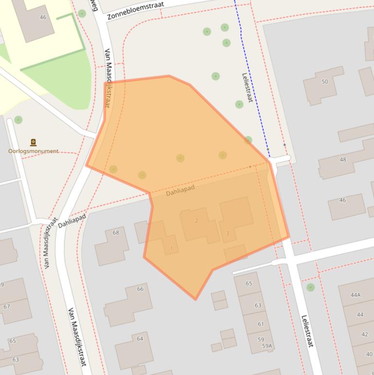 Kaart van postcodegebied 8441EX.