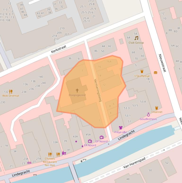 Kaart van postcodegebied 8441GB.