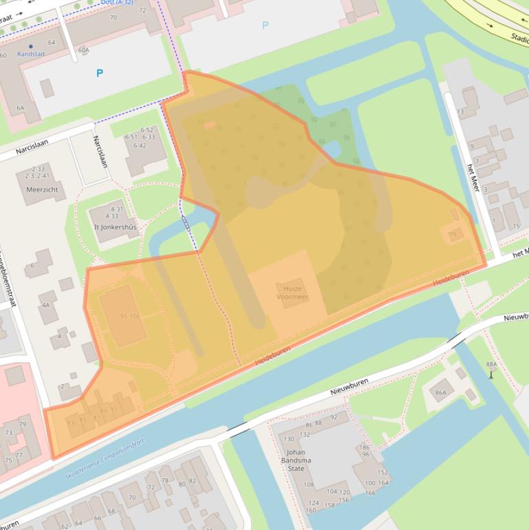 Kaart van postcodegebied 8441GN.