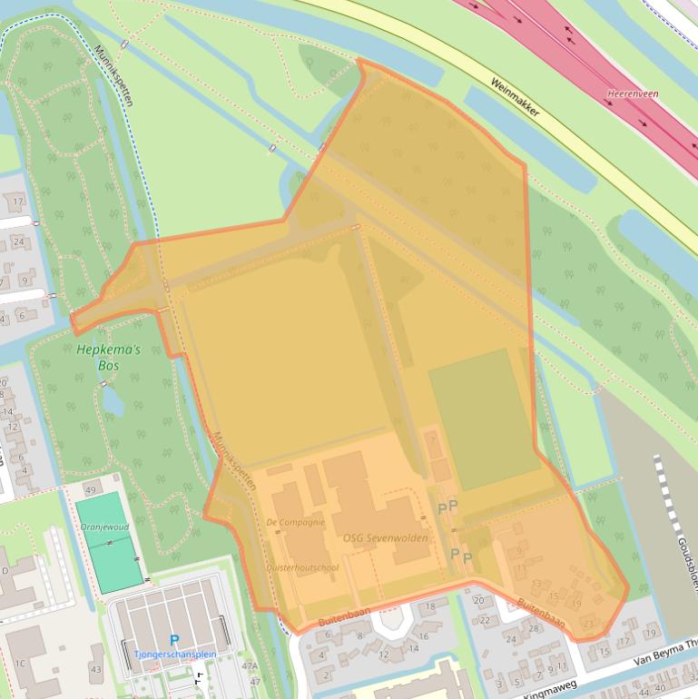 Kaart van postcodegebied 8441HB.