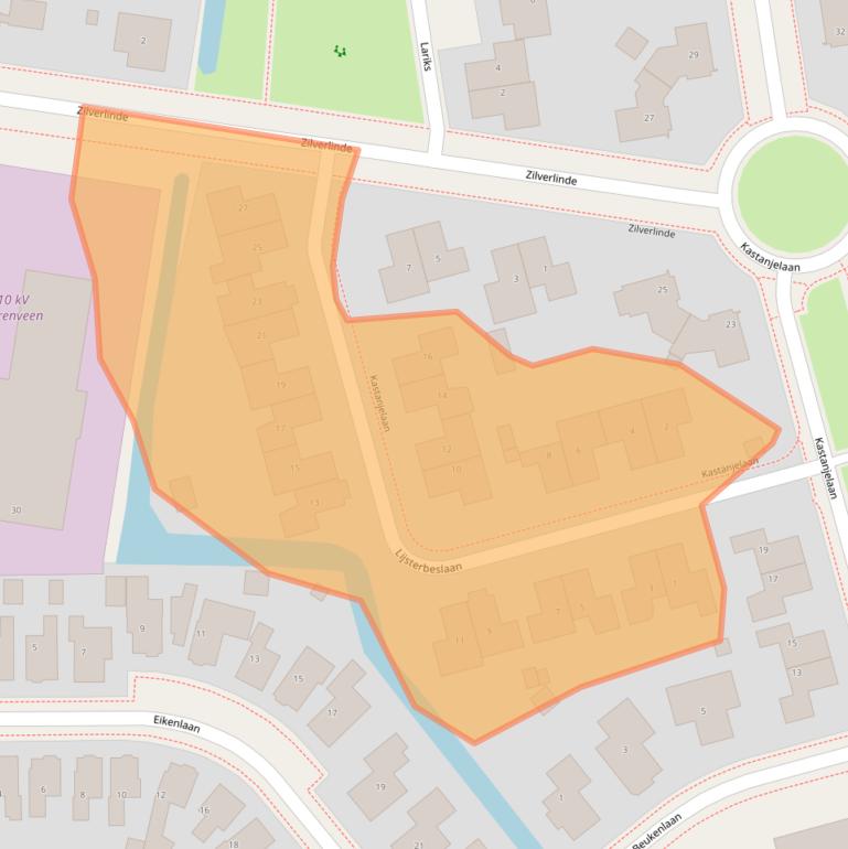 Kaart van postcodegebied 8441NB.