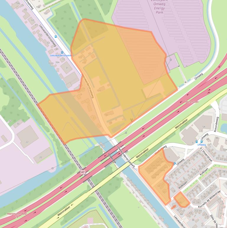 Kaart van postcodegebied 8441PG.