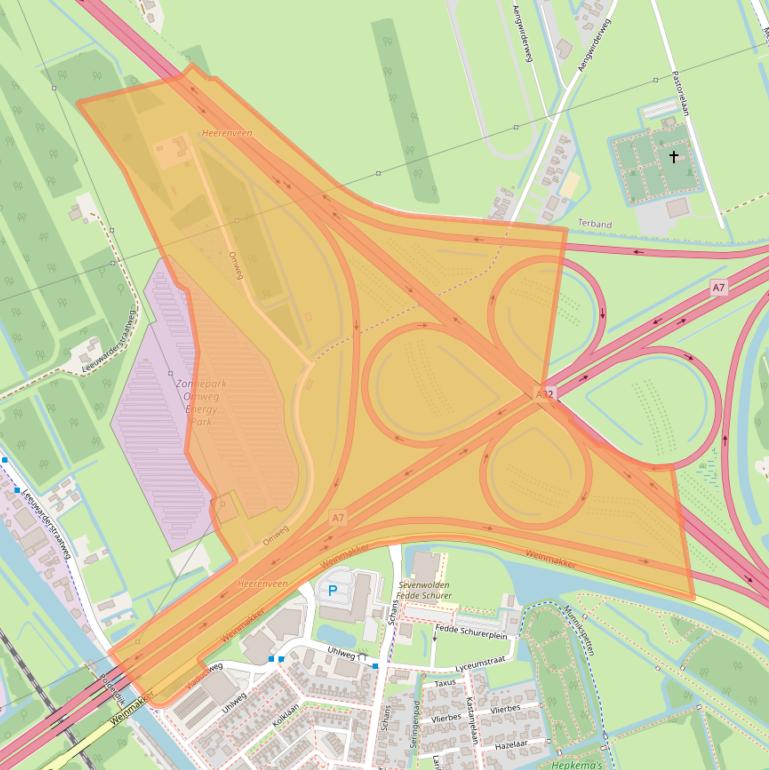 Kaart van postcodegebied 8441PZ.