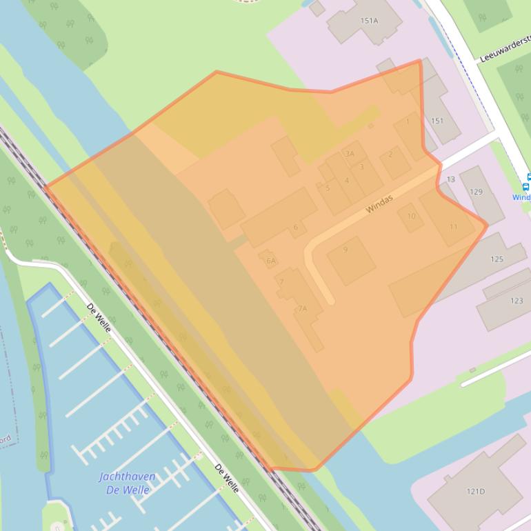 Kaart van postcodegebied 8441RC.