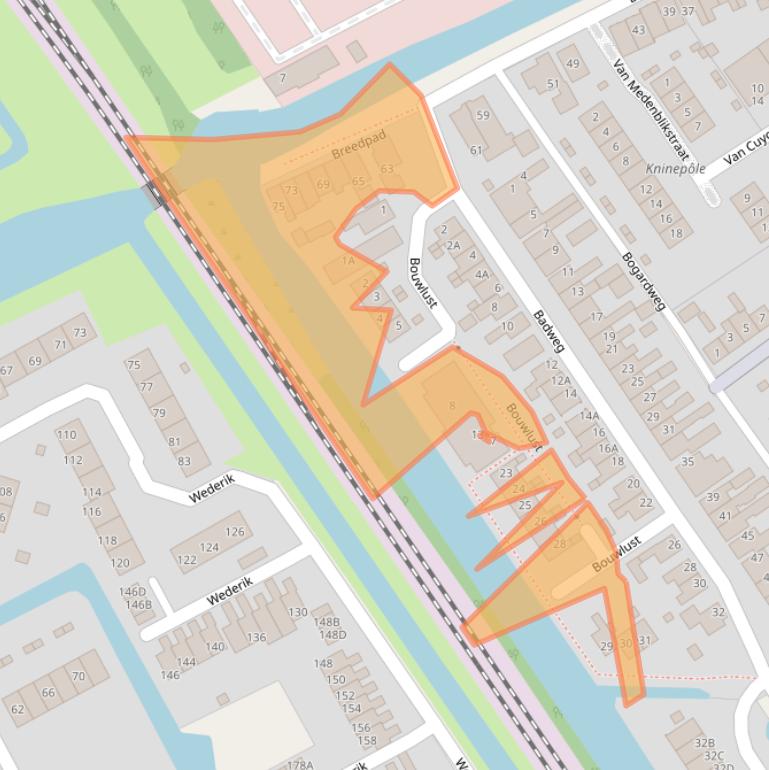 Kaart van postcodegebied 8442AC.