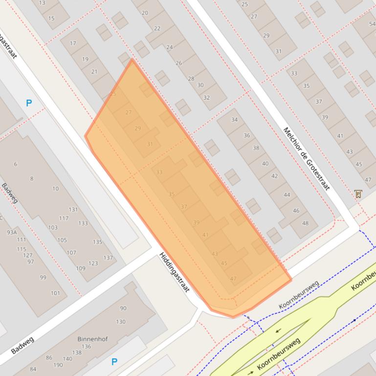 Kaart van postcodegebied 8442AK.