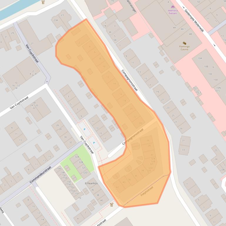 Kaart van postcodegebied 8442AP.