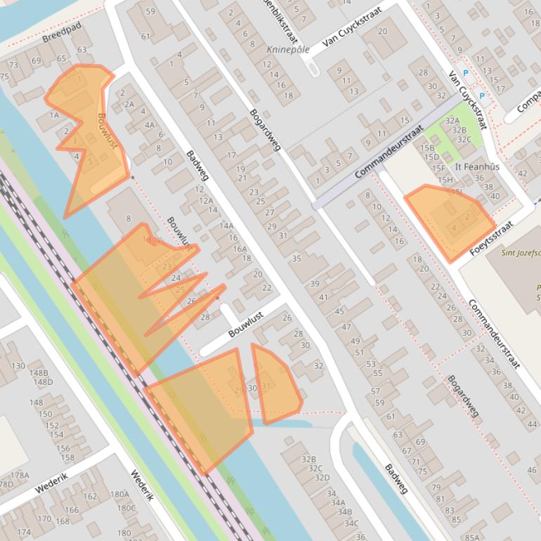 Kaart van postcodegebied 8442AS.