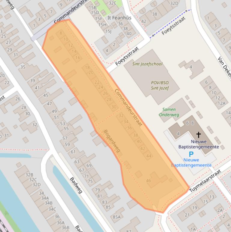 Kaart van postcodegebied 8442AV.