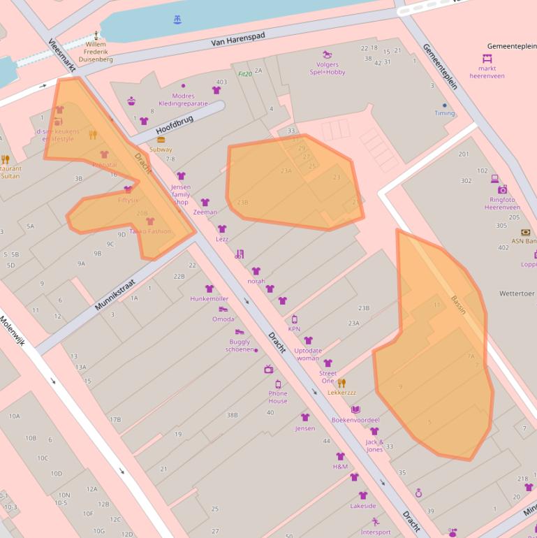 Kaart van postcodegebied 8442BP.