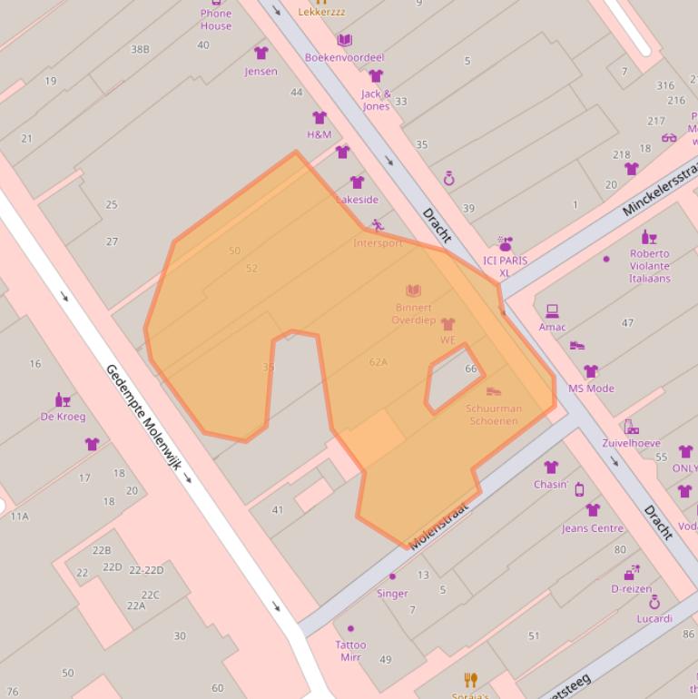 Kaart van postcodegebied 8442BS.