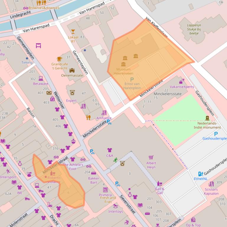 Kaart van postcodegebied 8442CE.