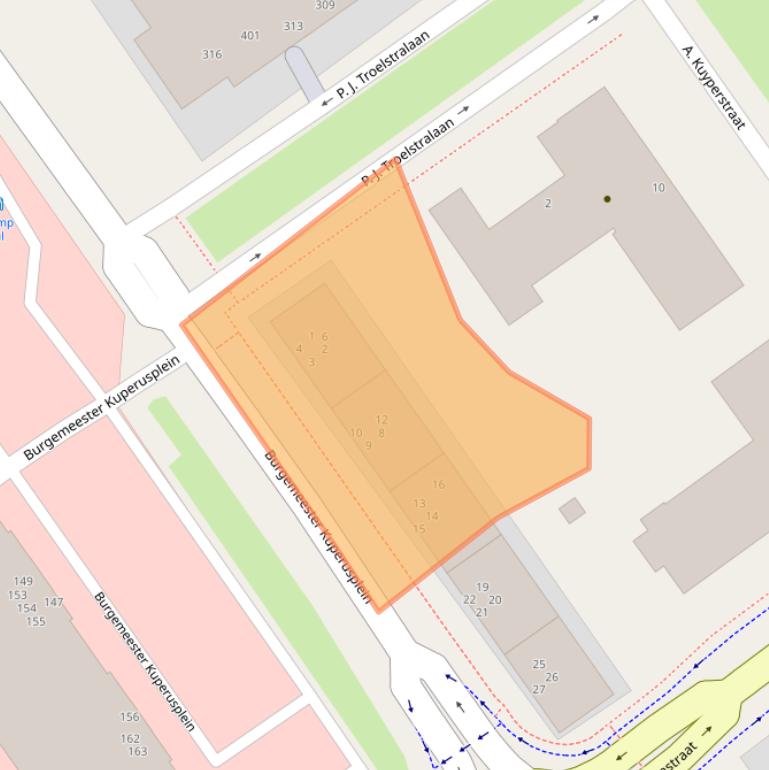 Kaart van postcodegebied 8442CH.