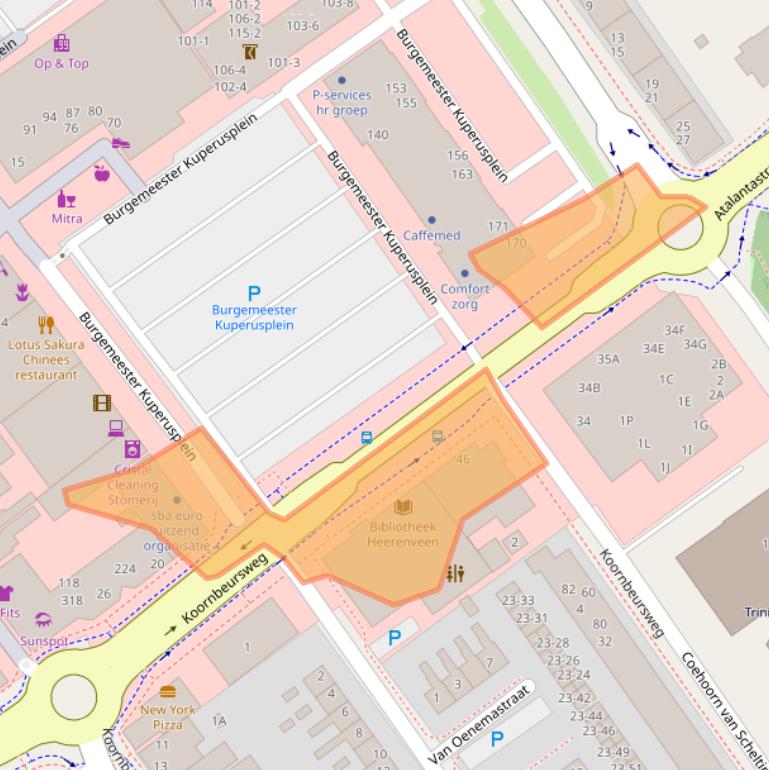 Kaart van postcodegebied 8442CL.