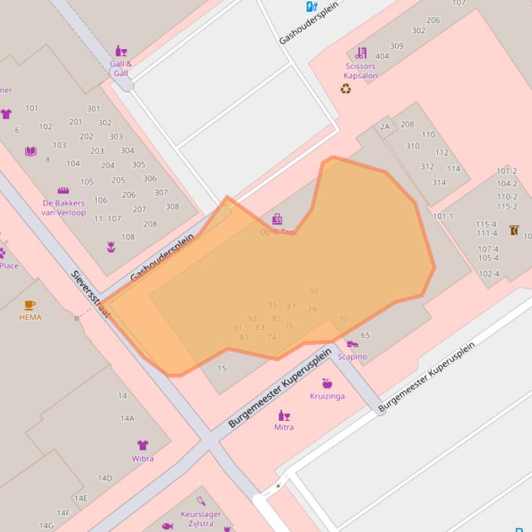 Kaart van postcodegebied 8442CP.