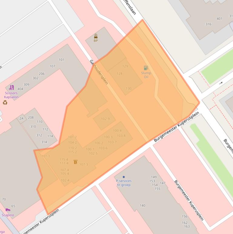 Kaart van postcodegebied 8442CR.