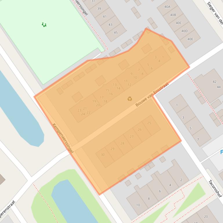 Kaart van postcodegebied 8442DN.