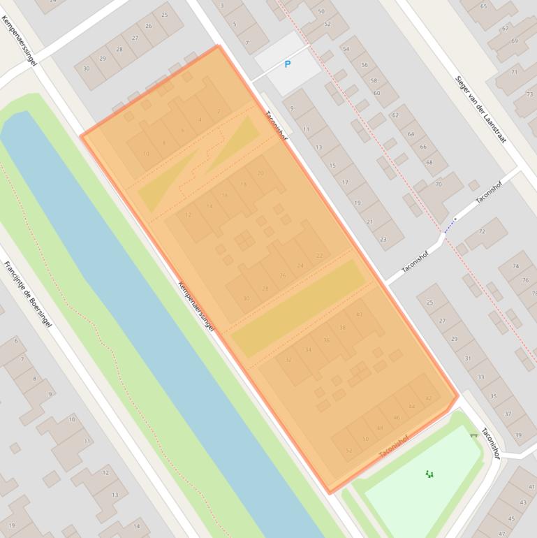 Kaart van postcodegebied 8442DS.