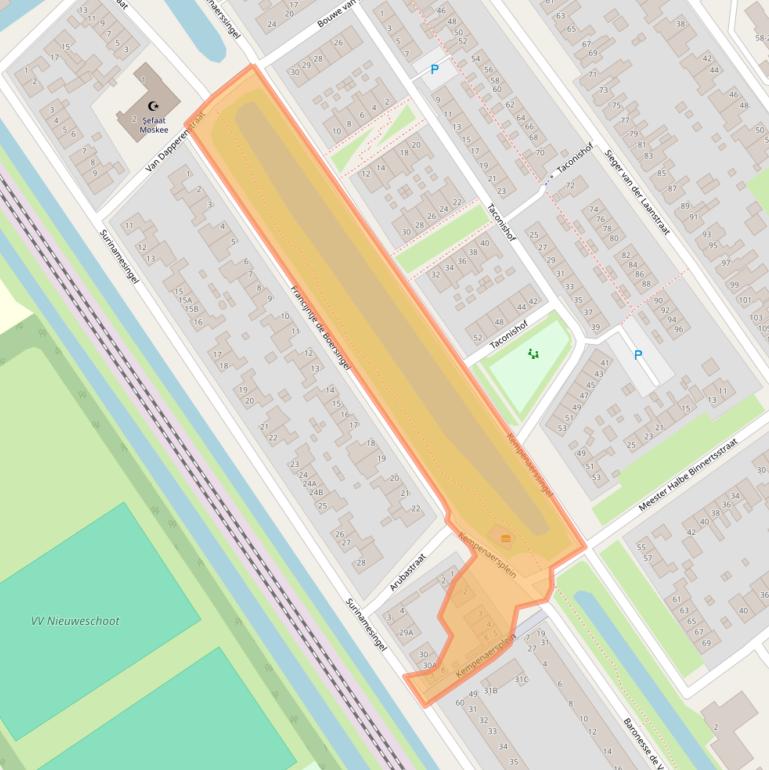 Kaart van postcodegebied 8442DV.