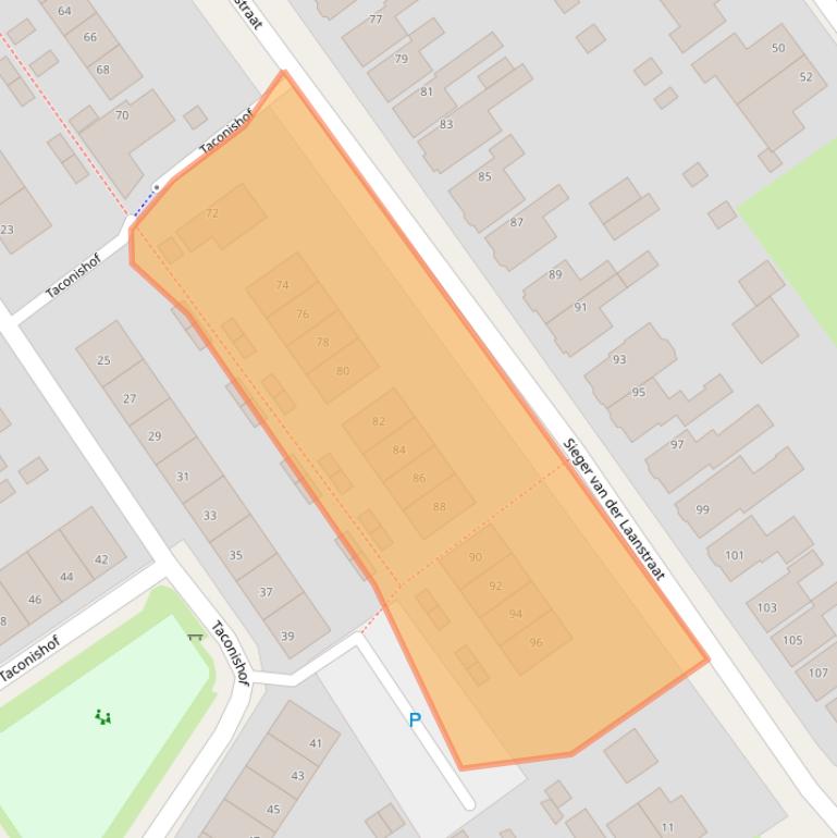 Kaart van postcodegebied 8442EC.