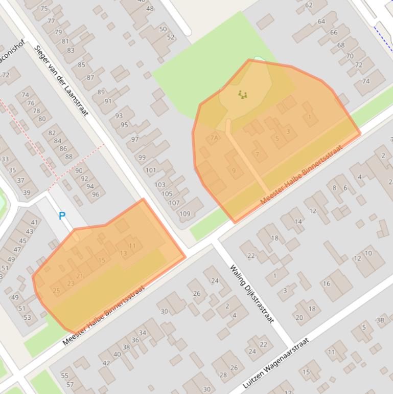 Kaart van postcodegebied 8442ED.