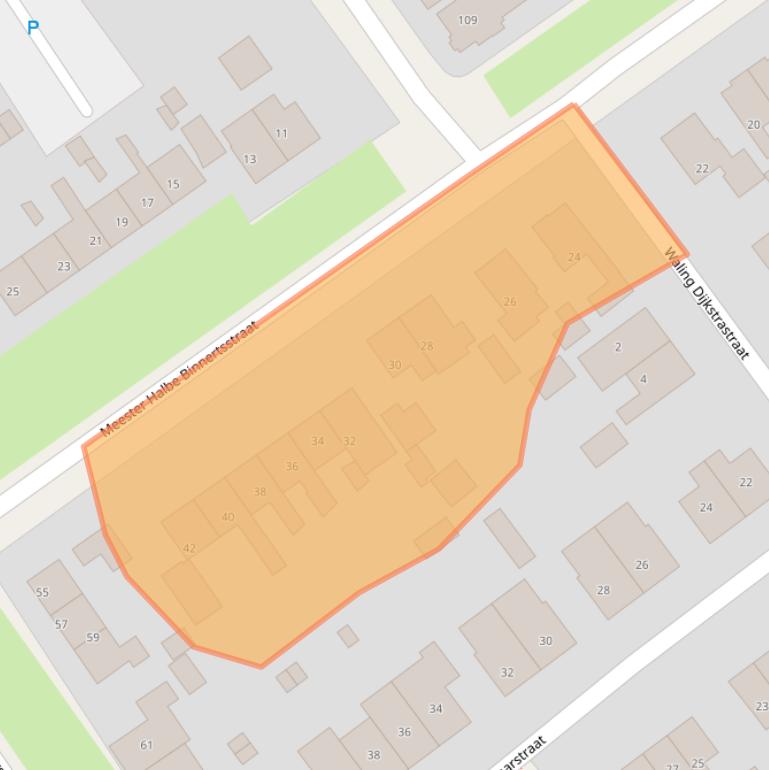 Kaart van postcodegebied 8442EG.