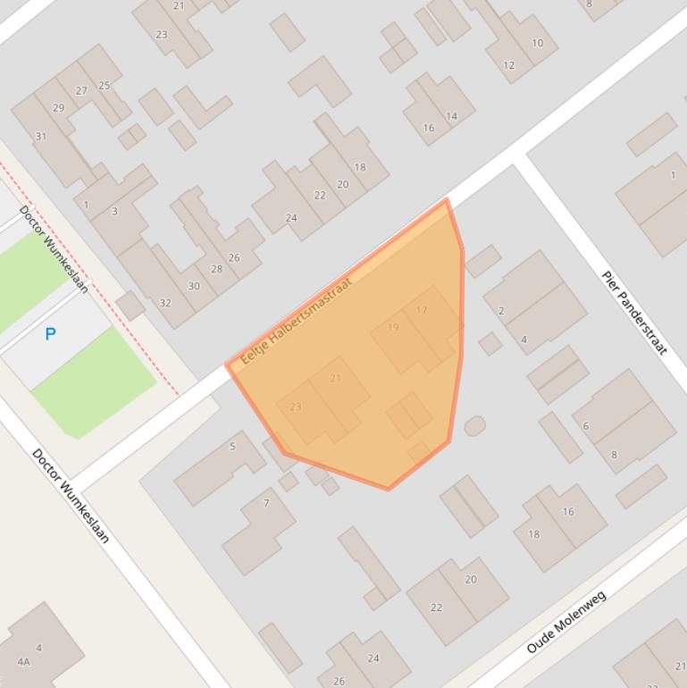 Kaart van postcodegebied 8442EP.