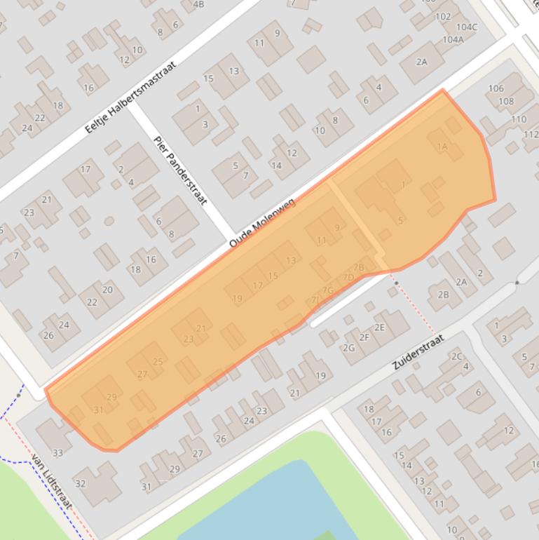 Kaart van postcodegebied 8442ET.